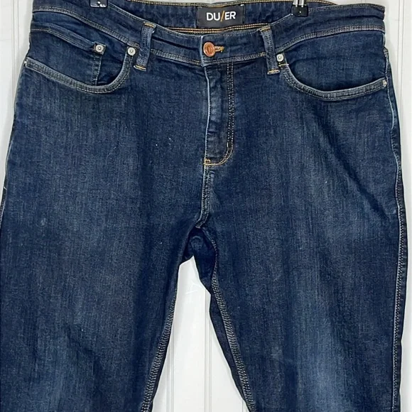 Du/Er Fleece Lined Relaxed Jeans Size 36 - Picture 4 of 14